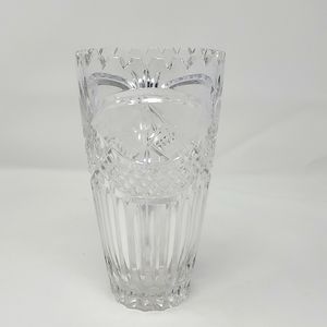 Very Pretty Etched Chrystal Vase